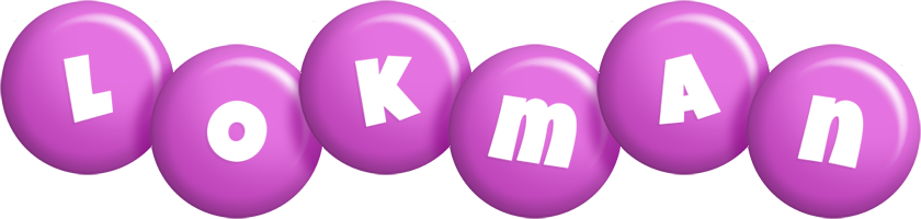 Lokman candy-purple logo