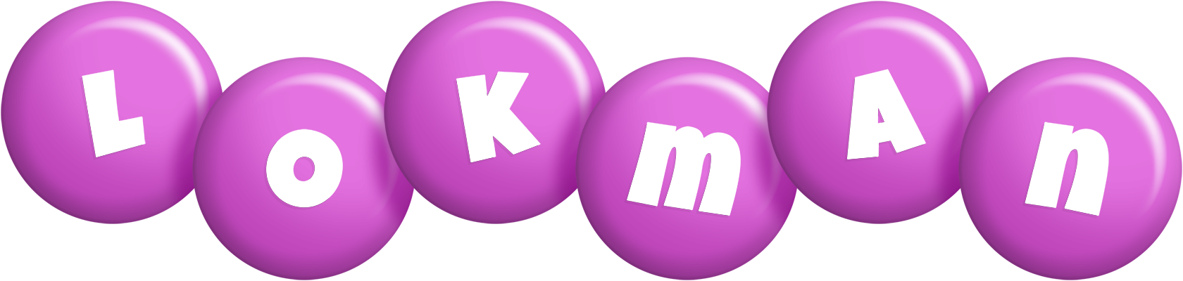 Lokman candy-purple logo
