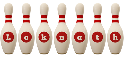 Loknath bowling-pin logo