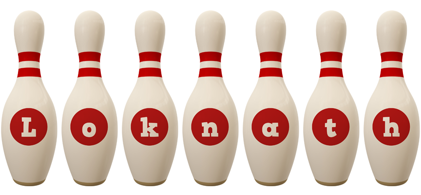 Loknath bowling-pin logo