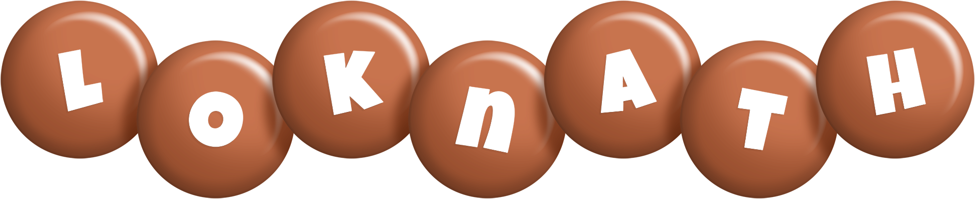 Loknath candy-brown logo