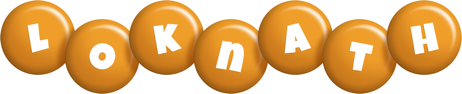 Loknath candy-orange logo
