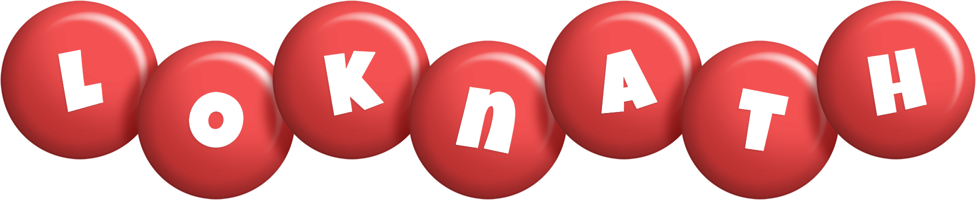 Loknath candy-red logo