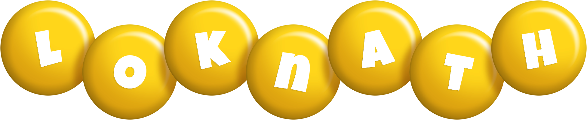 Loknath candy-yellow logo