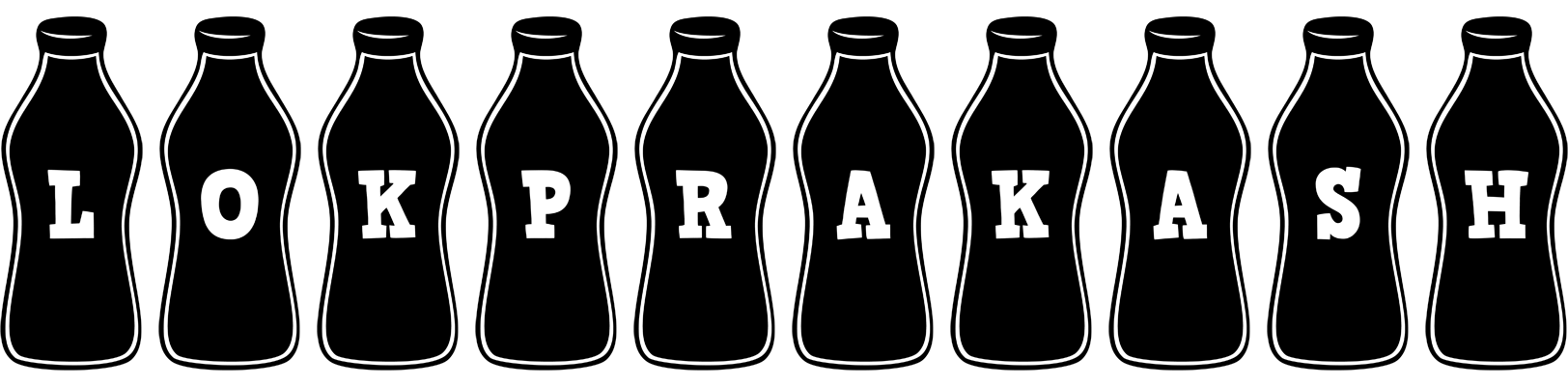 Lokprakash bottle logo