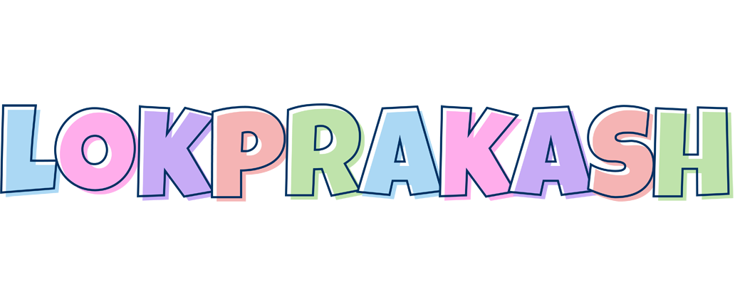 Lokprakash pastel logo