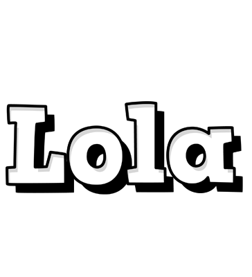Lola snowing logo
