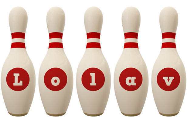 Lolav bowling-pin logo