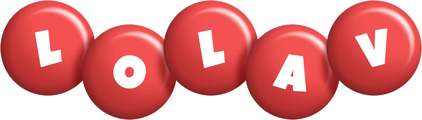 Lolav candy-red logo