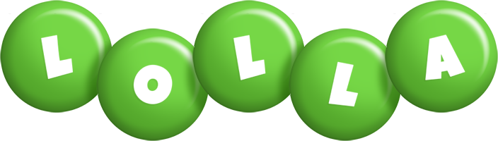 Lolla candy-green logo