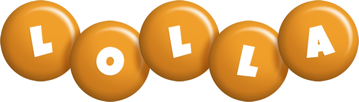 Lolla candy-orange logo