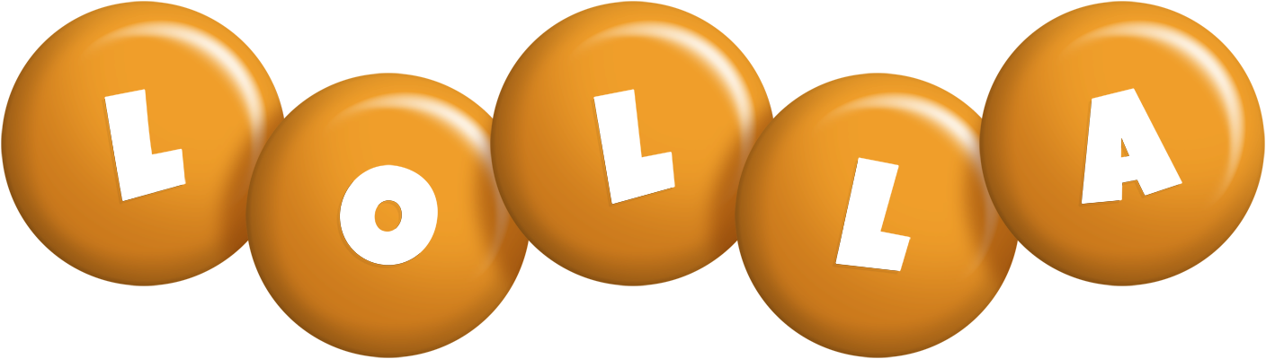 Lolla candy-orange logo