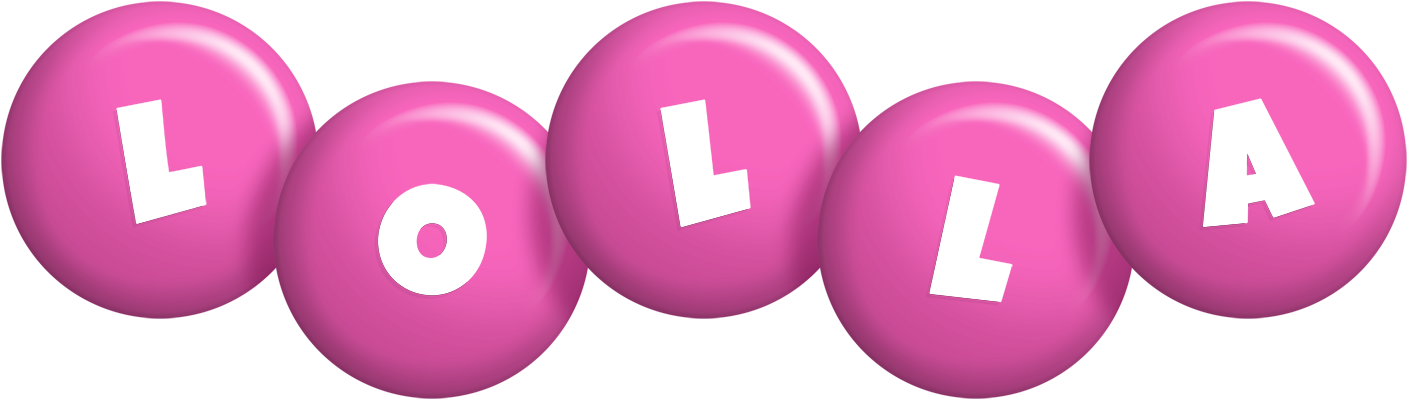 Lolla candy-pink logo