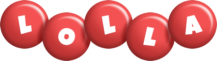 Lolla candy-red logo
