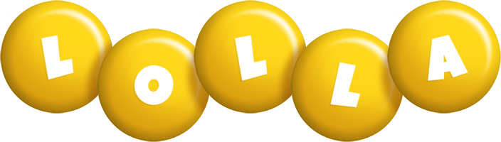 Lolla candy-yellow logo