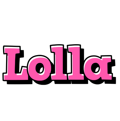 Lolla girlish logo