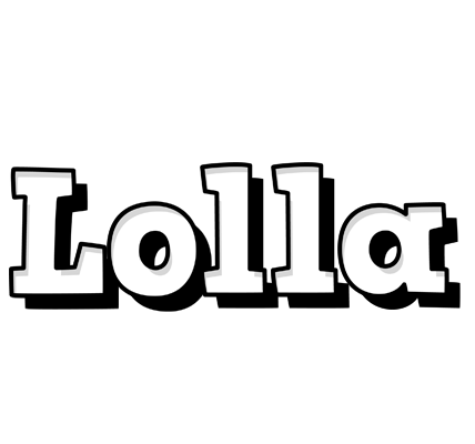 Lolla snowing logo