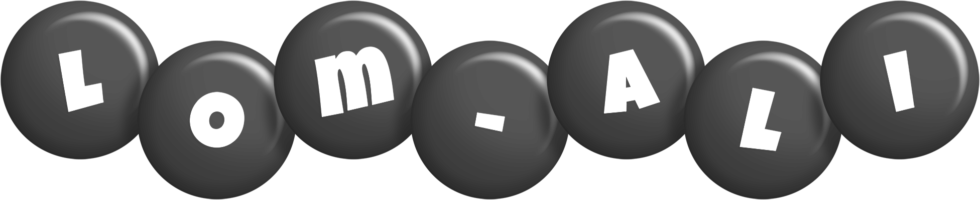 Lom-Ali candy-black logo