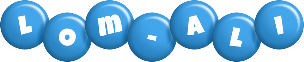 Lom-Ali candy-blue logo