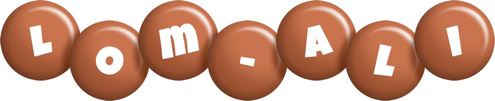 Lom-Ali candy-brown logo