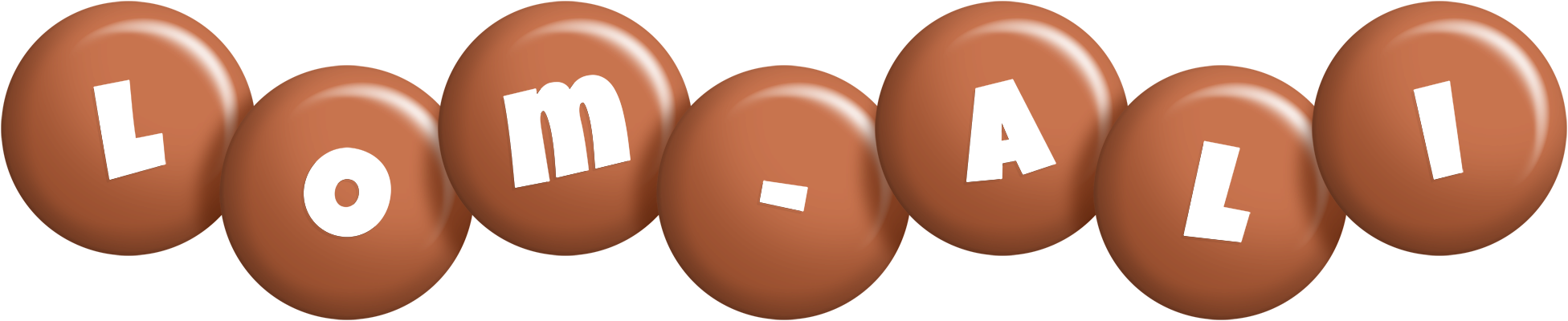 Lom-Ali candy-brown logo