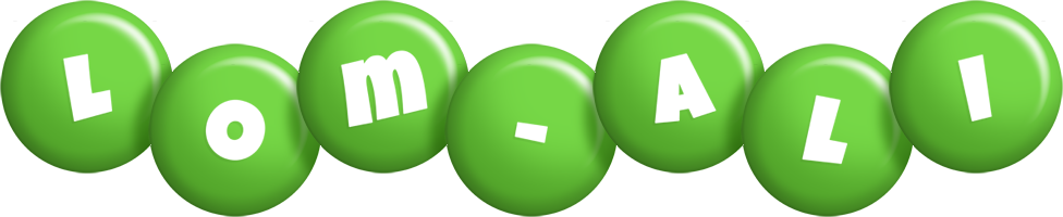 Lom-Ali candy-green logo