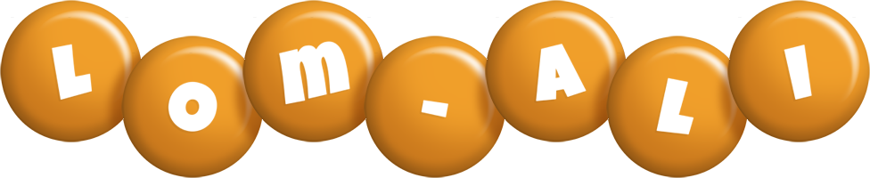 Lom-Ali candy-orange logo