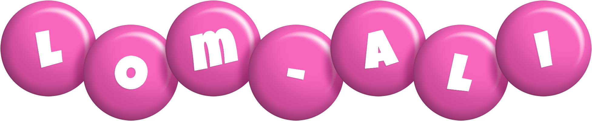 Lom-Ali candy-pink logo