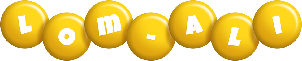 Lom-Ali candy-yellow logo