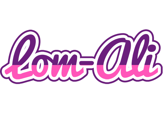 Lom-Ali cheerful logo
