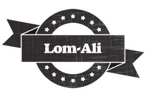 Lom-Ali grunge logo