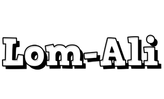 Lom-Ali snowing logo