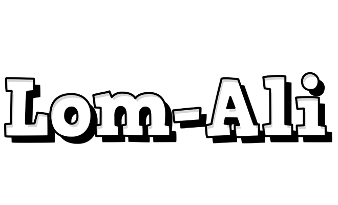 Lom-Ali snowing logo