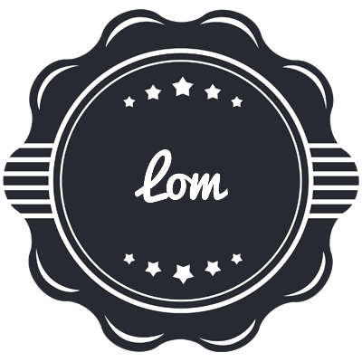Lom badge logo