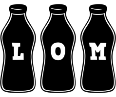 Lom bottle logo