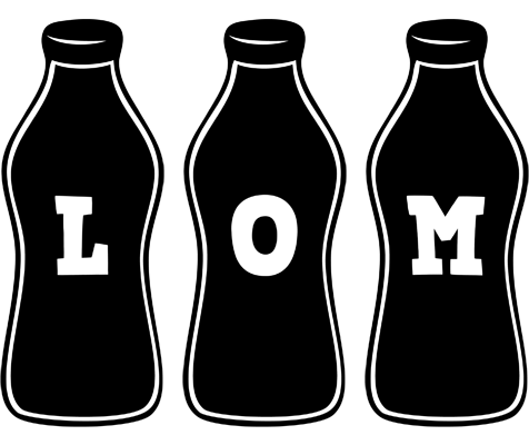 Lom bottle logo