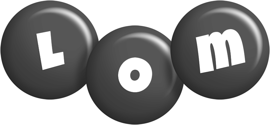 Lom candy-black logo