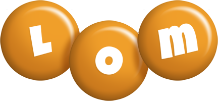 Lom candy-orange logo