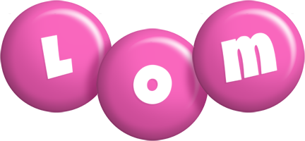 Lom candy-pink logo