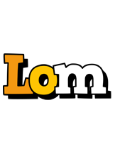 Lom cartoon logo