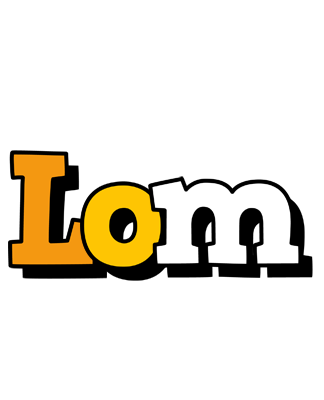 Lom cartoon logo