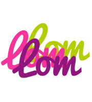 Lom flowers logo