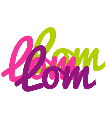 Lom flowers logo