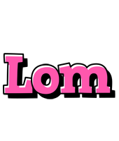 Lom girlish logo