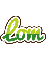 Lom golfing logo