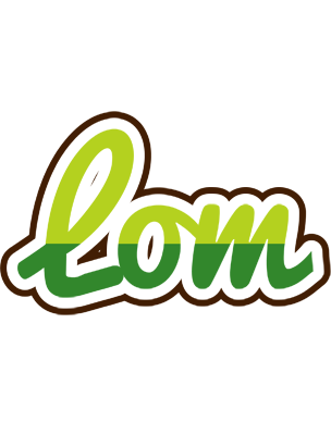 Lom golfing logo