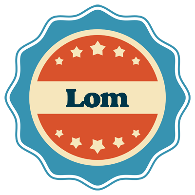 Lom labels logo