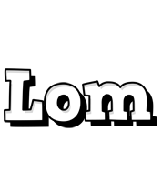 Lom snowing logo