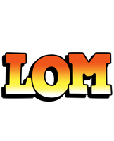 Lom sunset logo