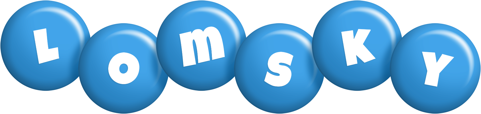 Lomsky candy-blue logo